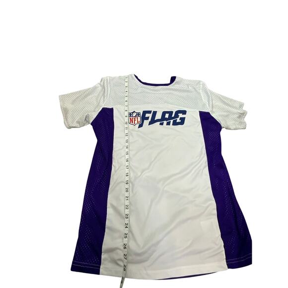 Minnesota Vikings Jersey Men’s M, NFL Flag Football Reversible Purple White - Picture 9 of 11